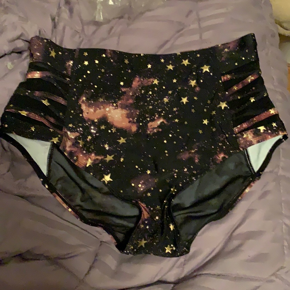 New Torrid Galaxy High Rise Swim Bottom Sz 2X